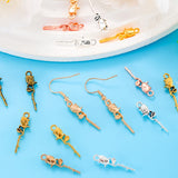 20pcs 7 Color rose Charm for Bracelet Necklace earring Pendant  DIY Handmade Jewelry Accessories 7*24mm Q1165