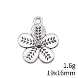 10pcs 19x16mm 2 Colors Antique Bronze Color Antique Silver Color Double-Sided Flowers Charms For DIY Jewelry Making