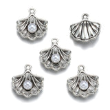 10 pcs 6 color Pearl Shell Charms Earrings bracelets Pendants For Jewelry Making Diy Handmade Jewelry 15*15mm D7155