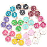 YuenZ  A-Z KC gold color letter DIY accessories enamel alphabet charms alloy small pendant for bracelet 15*13mm W85
