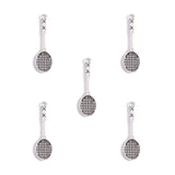 20PCS Badminton Racket Alloy Pendants for DIY Jewelry Making Necklaces Bracelets Accessories Keychains Bag Charms J531