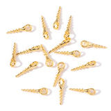 50pcs Screw-Style Alloy Charms 16*5mm Earrings Bracelets Bag Charms for DIY Handmade Jewelry Making Accessories J522