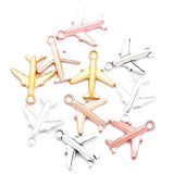 30pcs 17*15mm 5 Colors  Travel Aircraftplane Zinc alloy Charm Pendant DIY Bracelet necklace Jewelry Making