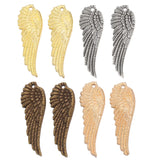 10pcs wing Charms Antique Silver color Metal Pendant Fit Bracelets Necklace Jewelry Making DIY Accessories 51*17mm D402