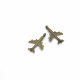 20pcs 5 colors aircraft Charms Zinc alloy Pendant for Necklace earring Pendant DIY Handmade Jewelry 23*15mm J175