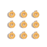 10pcs 3 styles Enamel heart-shaped Charm for Earring Keychain Necklace Pendant DIY Jewelry Accessories 14*12mm W489