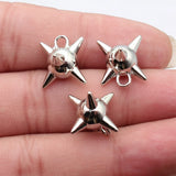 5pcs 18x15x13mm 5 Colors Meteor Hammer Pendant, Nail Ball Charms For DIY Jewelry Making