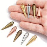 20pcs Alloy Round Diamond-Shaped Pendants in 6 Colors for DIY Necklace Earrings Charms Jewelry Making Supplies B1115-B1118