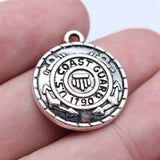 5pcs 20x23mm Antique Silver Color U.S. Army Police Identification Signage For DIY Jewelry Making