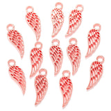 40pcs 4 colors Wing Handmade Charms Pendant for bracelet necklace DIY Handmade jewelry accessories 18*7mm D448