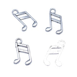 60Pcs/Lot 10x16mm Antique Silver Color Music Note Charms Pendant For DIY Jewelry Making Handmade Jewelry Craft Findings