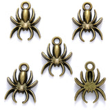 20pcs 7 colors spider Charms metal animal Earring necklace Pendants for Jewelry Making DIY Handmade Craft 18*13 D294
