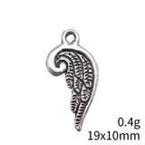 20pcs 19x10mm 2 Colors Antique Bronze Color Antique Silver Color Angel Wings Charms For DIY Jewelry Making