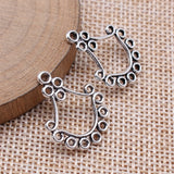 20pcs 24x18mm 2 Colors Earring Connector Pendant For DIY Jewelry Making Handmade Jewelry Craft Findings