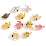 10pcs 6 colors teapot Charms For Necklace keychainl Alloy Pendant DIY Jewelry Marking 16*13mm J164
