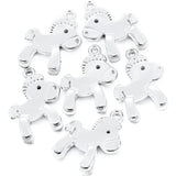 10PCS 22*17mm 7 Colors 3D animal Charms Alloy horse Pendants For DIY necklace Bracelet Handmade Jewelry Accessories Making