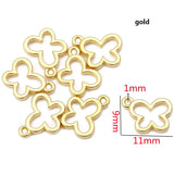 50pcs simple Hollow Butterfly Zinc alloy Charms for Jewelry Making Fashion Earrings Pendants Necklaces Bracelet Accessories DIY