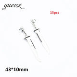 10-50pcs Mixed Styles Antique Knight Sword Anime weapon Charm for Jewelry Making DIY Handmade Weapons Personality Necklace
