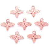 30pcs 6 colors bee Charms metal animal Earring necklace Pendants for Jewelry Making DIY Handmade Craft 15*12mm D2105