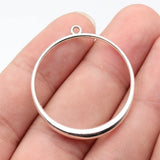 10pcs 38x34mm 5 Colors Simple And Elegant Design Circular Pendant For DIY Jewelry Making