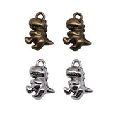 10pcs 12x15mm 2 Colors Antique Bronze Color Antique Silver Color Dinosaur Charms For DIY Jewelry Making