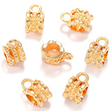 40 pcs 8 color Zinc Alloy Bead DIY big hole metal connector Beads Fits Charm Bracelets Necklaces Pendants making 11*7*6mm R223