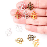 10 colour 35pcs Antique silver color Charms lucky four leaf clover Making pendant fit DIY Handmade Jewelry 17*13mm Q401