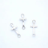 4 colors Metal cross Charms For Earring Necklace keychain Pendant DIY Jewelry Making 20*8mm T103