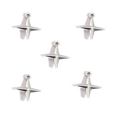 50Pcs Alloy Four-Pointed Star Charms for Jewelry Making DIY Necklaces Bracelets Earrings Keychains and Other Accessories L352