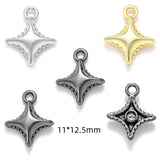 5Pcs 14 styles 3 Colors Star Wishing Meteor Charms For Earrings necklaces Pendants DIY Jewelry Making accessories W299
