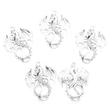 10 pcs Antique Sliver Bronze Gold Color Alloy Dragon Charm Fit Bracelets Necklace DIY Jewelry Findings 35*27mm D802
