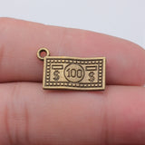 20pcs 21x12mm 3 Colors Antique Bronze Color Antique Silver Color Antique Gold Color Us Dollar Money Charms