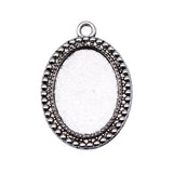4pcs Fit 18x25mm 2 Colors Oval Simple Style Cameo Cabochon Base Setting For DIY Jewelry Making Handmade Jewelry Findings