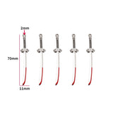 5 pcs 20 styles Halloween Zinc Alloy Bloody Dagger Color Charms Knife Pendants for DIY Bangle Bracelet necklace Findings W430