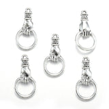 10pcs 5 Color Zinc Alloy Charms Grip Hoops Hand Charms Pendant For Jewelry Making DIY Jewelry Findings 13x27mm J497