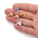 20Pcs 5 Colors Alloy flower charm For Bracelets Necklaces Pendant Diy Handmade Jewelry Making 14*14mm G125