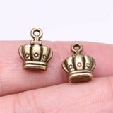 10pcs 14x10mm 2 Colors Antique Bronze Color Antique Silver Color Crown Charms For DIY Jewelry Making