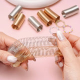1pcs gold plated cutting steel wire flexible wire memory steel wire ring DIY hand made jewelry connecting accessories material
