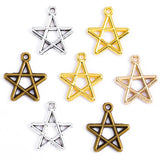 30pcs Antique Silver Plated star Charms Pendant:DIY for bracelet necklace 16*13mm L335