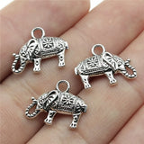 10pcs 17x13mm 2 Colors Antique Bronze Color Antique Silver Color Small Elephant Thai Elephant Charms For Jewelry Making