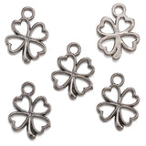 10 colour 35pcs Antique silver color Charms lucky four leaf clover Making pendant fit DIY Handmade Jewelry 17*13mm Q401