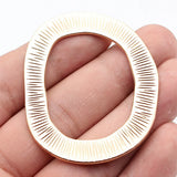 1pcs 57x48mm 2 Colors Antique Silver Color Kc Gold Color Textured Irregular Geometric Oval Circle Pendant