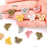 20pcs 6 Color butterfly Charms For Bracelets Necklace Pendant DIY Handmade Jewelry Making accessories 16*12.5mm D2128