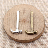 5pcs 40x19mm 2 Colors Antique Bronze Color Antique Silver Color Hammer Charms For DIY Jewelry Making
