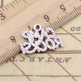 20 piezas dijes CAMP ROCKS 13x21mm colgantes de Color plata antigua para hacer joyería tibetana hecha a mano DIY