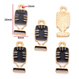 10pcs Vintage Enamel Cup Phonograph Bicycle Charms For Jewelry Making Handmade DIY Necklaces Pendants Bracelets Accessories W404