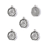 5pcs 4 Colors Irregular Alloy Charms Keyrings Bracelet Pendants Suitable for DIY Handicraft Jewelry Making B1113