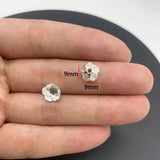 20-40pcs silver Alloy Flower Holder Partition Bead Cap Bead Holder Cap DIY Step Shaking Hairpin Hairpin Crown Accessories V149