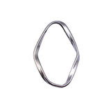10pcs 42x28mm 5 Colors Irregular Hollow Twisted Geometric Elliptical Circle Charms For DIY Jewelry Making