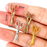 30pcs 4 Colors Scissor Zinc alloy Charms For necklace bracelet Pendants DIY Jewelry Handmade Making Accessorie J464 26*10mm